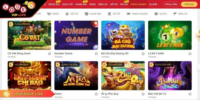 Cách chơi lode88 - Quy trình cá cược đơn giản, trọn đam mê 1 Lode88 mang đến nhiều sản phẩm cho bạn trải nghiệm